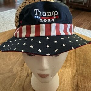 TRUMP 2024 RED, WHITE and BLUE Champagne Hat NWT